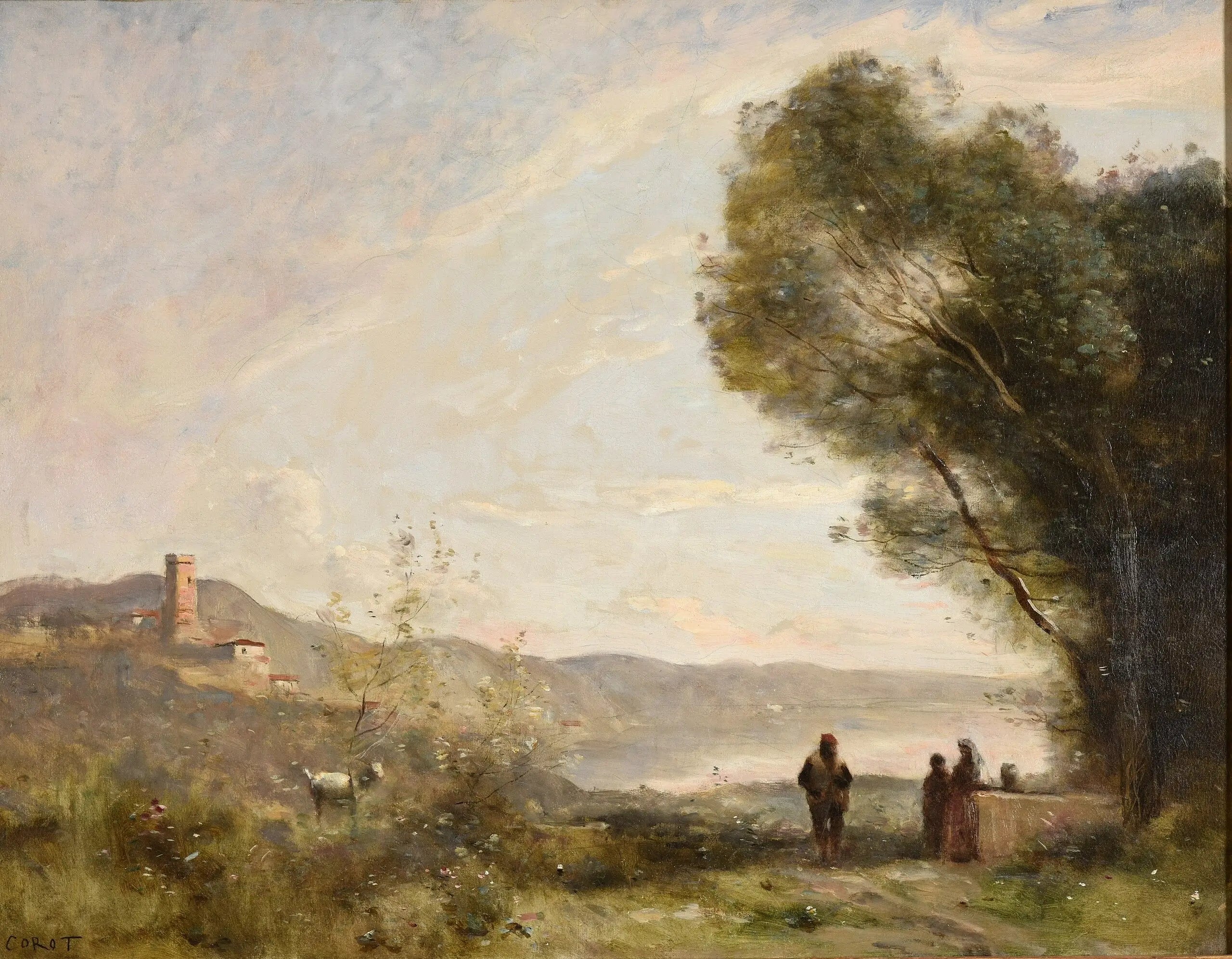 Souvenir des rives méditerranéennes - Jean-Baptiste Camille Corot - Alpha Reproduction