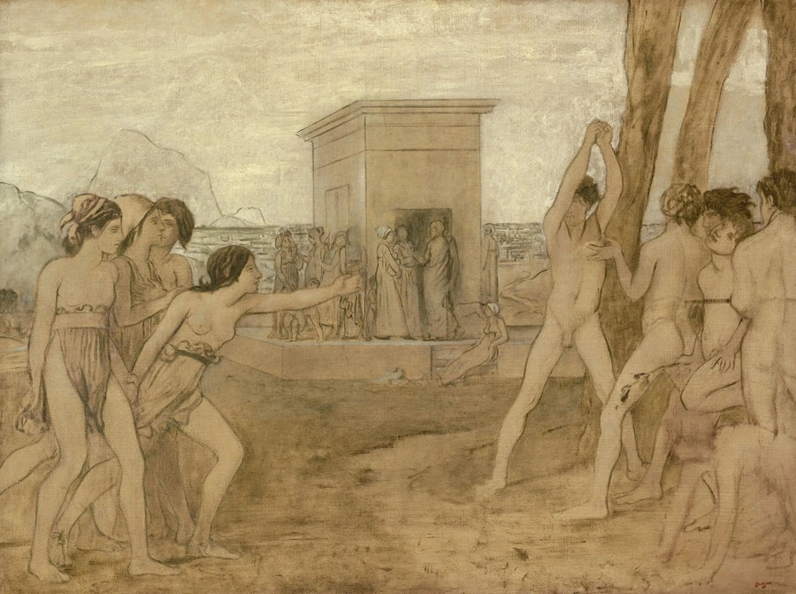 Le giovani ragazze spartane sfidano i ragazzi - Edgar Degas