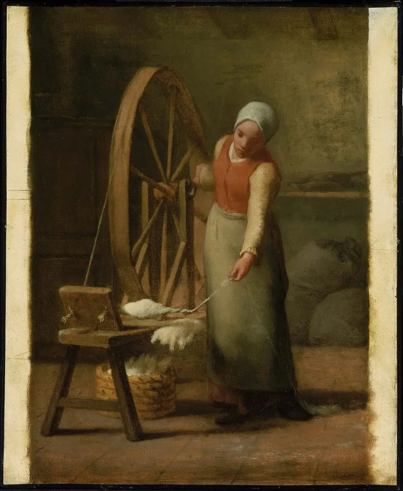 Spinner in piedi - Jean-François Millet