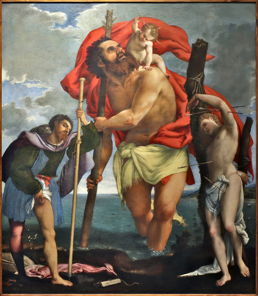 San Cristoforo, San Rocco, San Sebastiano - Lorenzo Lotto