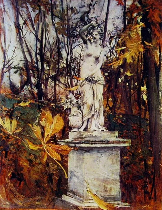 Statua nel parco di Versailles - Giovanni Boldini