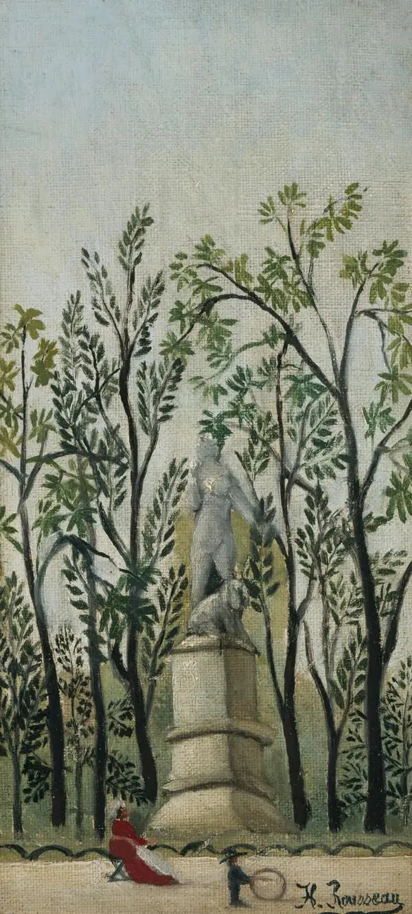 Statua di Diana nel parco - Henri Rousseau