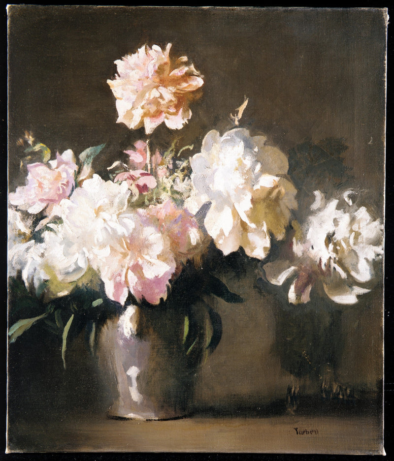 Still Life: Vaso di peonie - Edmund Charles Tarbell