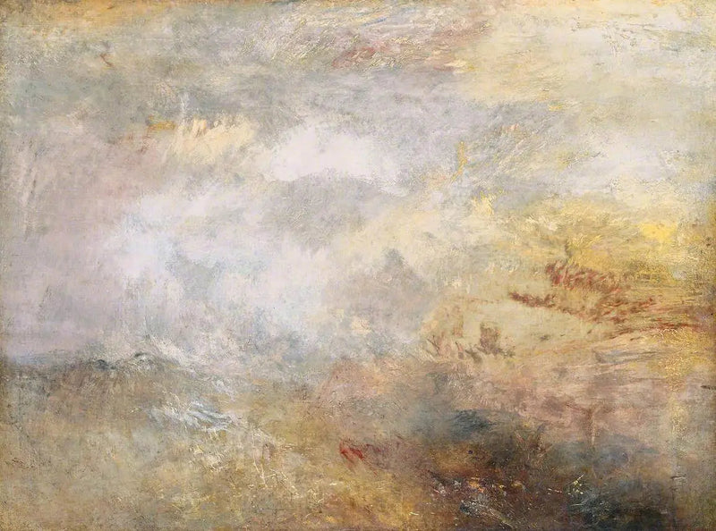 Mare Tempestoso con Delfini - J. M. W. Turner