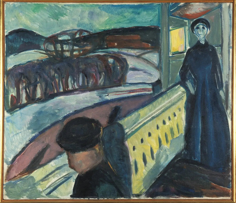 Sulla scala della veranda - Edvard Munch
