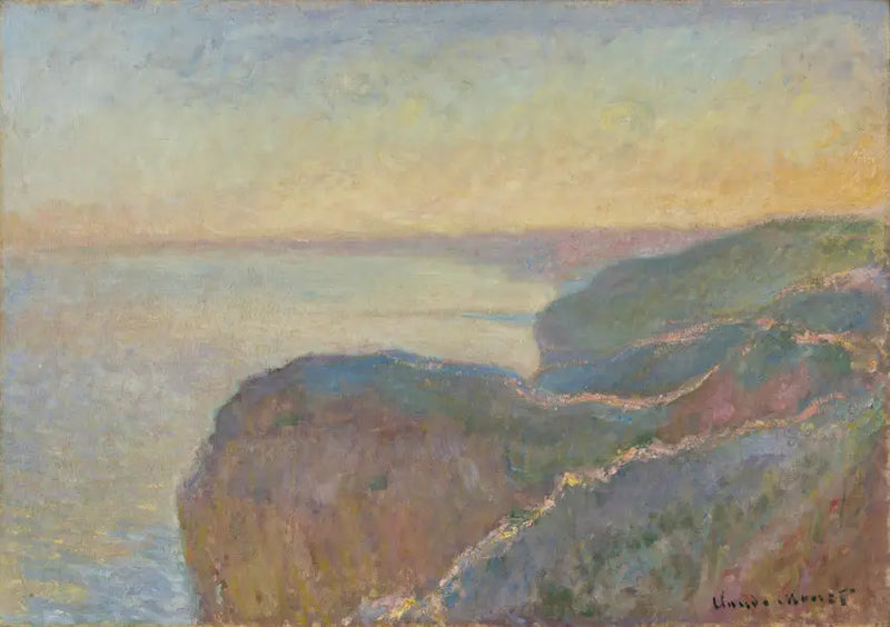 Sulla scogliera di Dieppe - Claude Monet