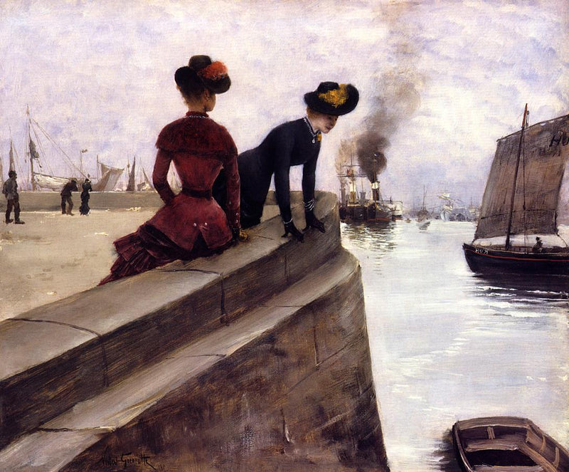 Sulla banchina, Le Havre - Norbert Gœneutte