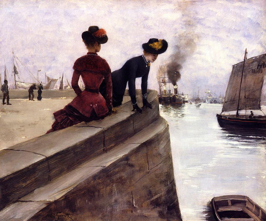 Sulla banchina, Le Havre - Norbert Gœneutte