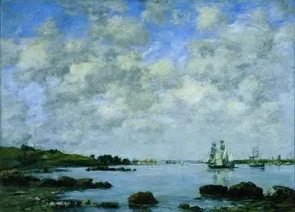 Sulla Mosa - Eugène Boudin
