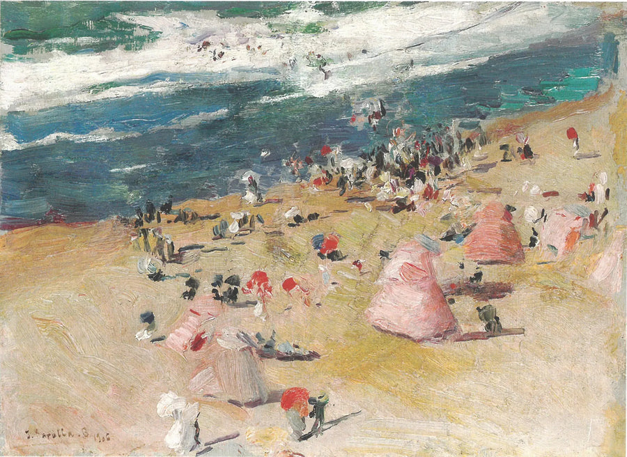 Sulla spiaggia di Biarritz - Joaquín Sorolla
