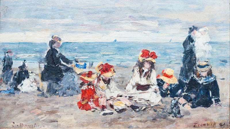Sulla spiaggia di Trouville - Eugène Boudin