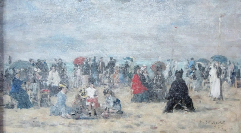 Sulla spiaggia di Trouville - Eugène Boudin