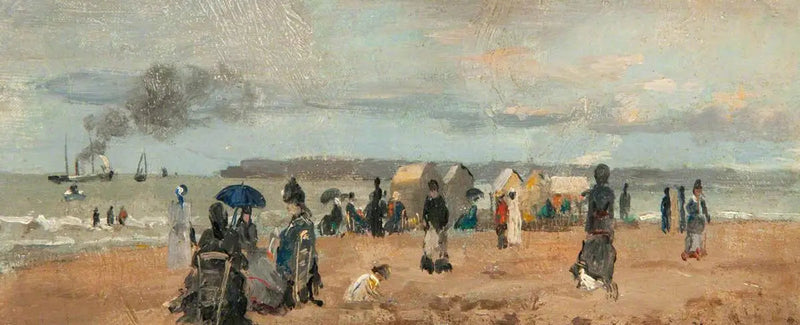 Sulla spiaggia - Eugène Boudin