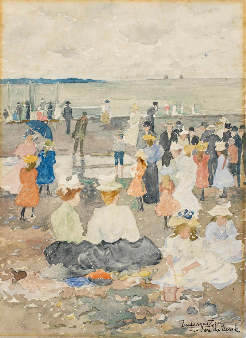Sulla spiaggia - Maurice Prendergast