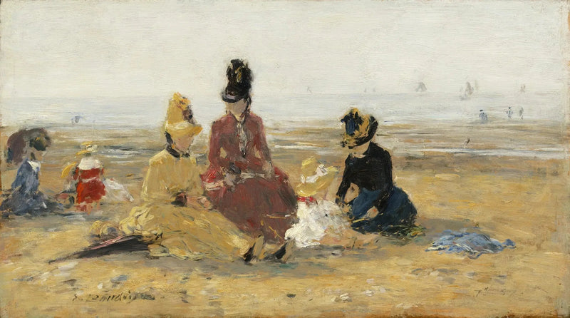 Sulla spiaggia, Trouville - Eugène Boudin