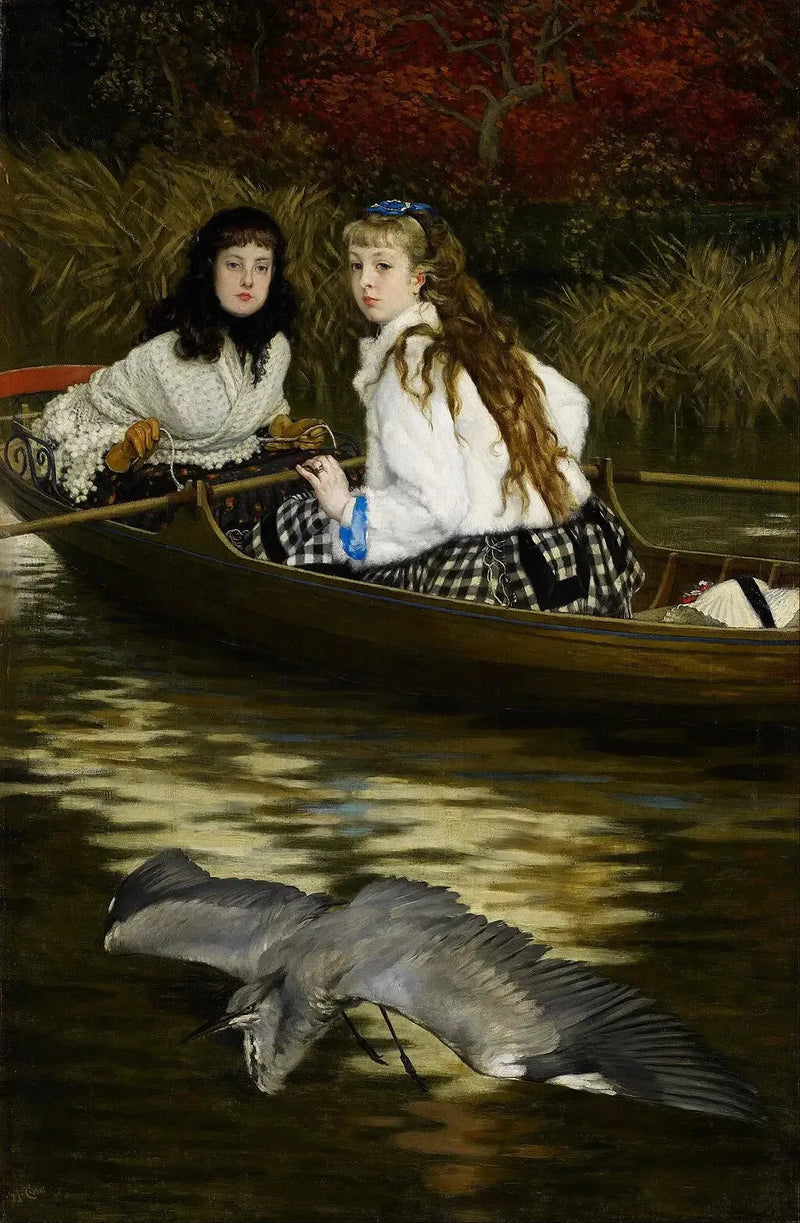 Sulla Tamigi, un airone - James Tissot