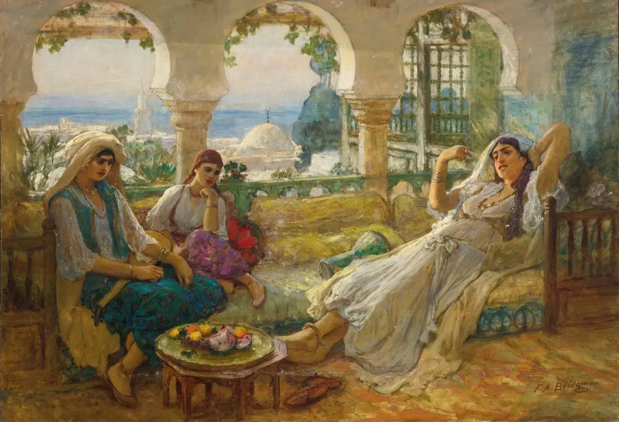 Sulla terrazza - Frederick Arthur Bridgman