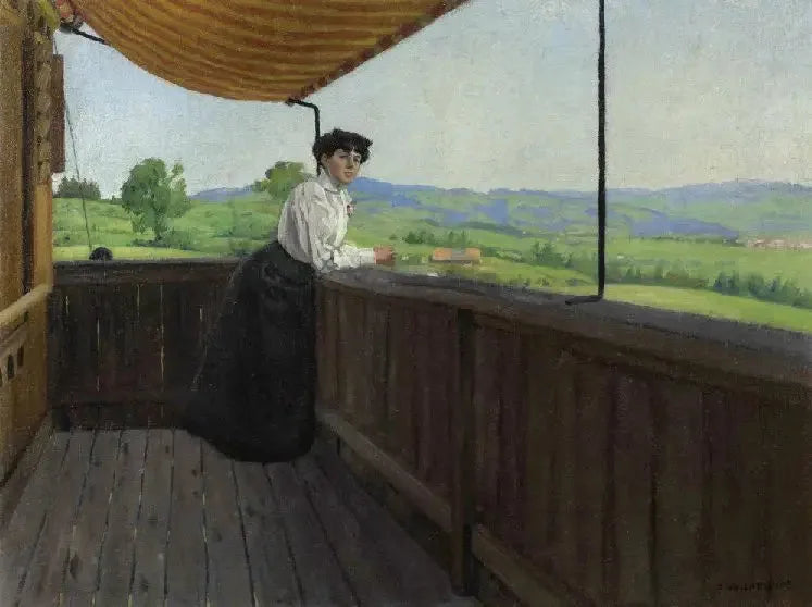 Sul balcone - Félix Vallotton