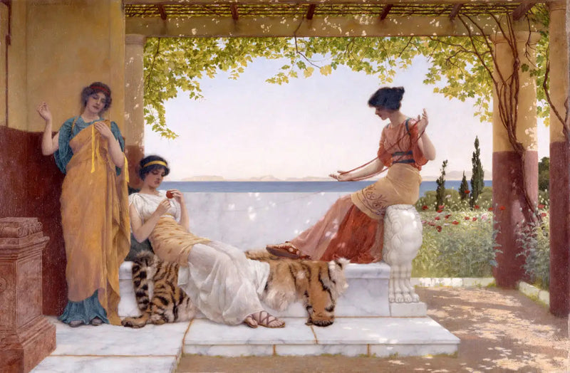 Sul balcone - John William Godward