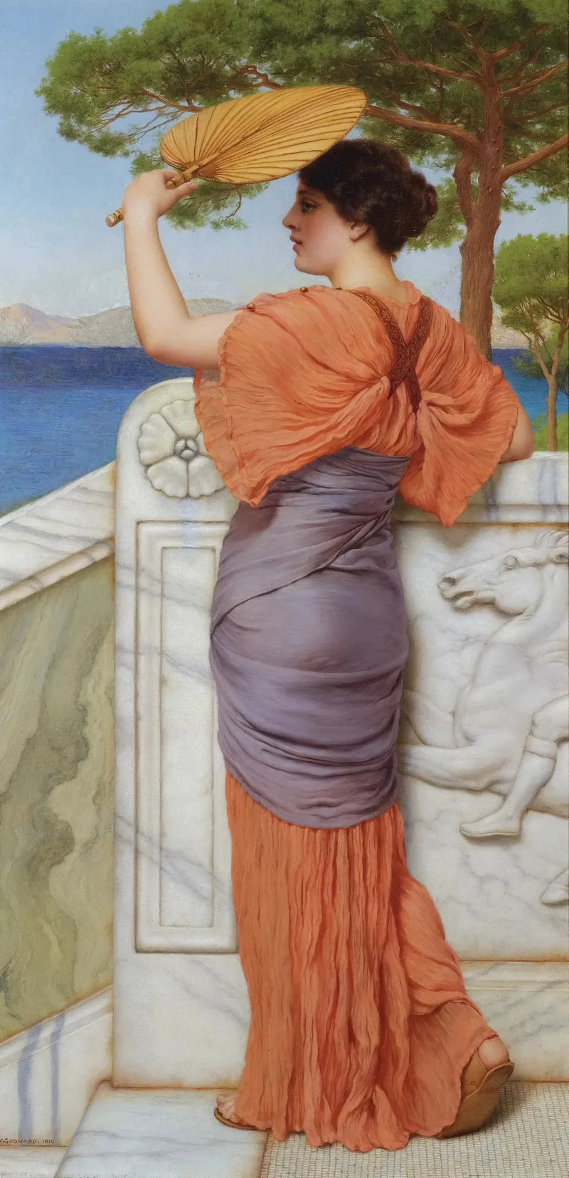 Sul balcone - John William Godward