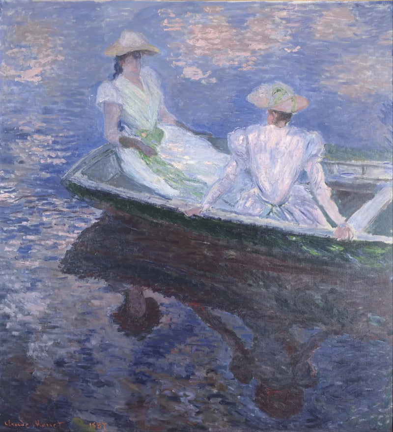 Sulla barca W1152 - Claude Monet