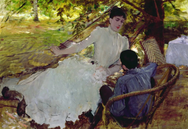 Sulla amaca - II - Giuseppe De Nittis