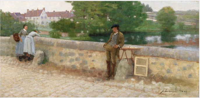 Sul ponte Grez - John Lavery