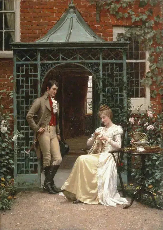 Sul soglia - Edmund Blair Leighton