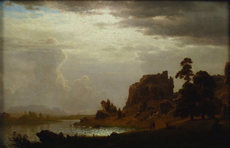 Sul Sweetwater vicino alla Porta del Diavolo - Albert Bierstadt