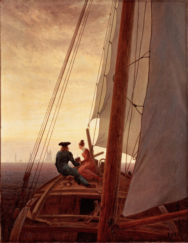 Sul veliero - Caspar David Friedrich