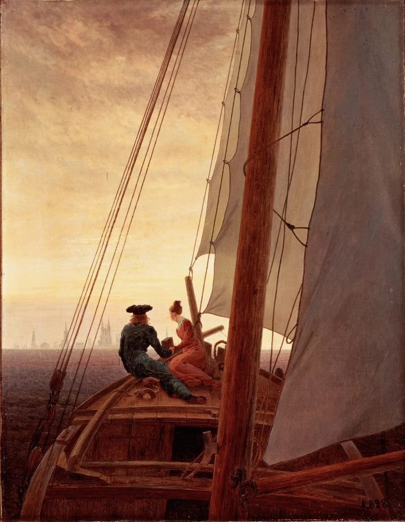 Sul veliero - Caspar David Friedrich