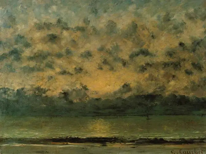 Sulle rive del lago Lemano - Gustave Courbet