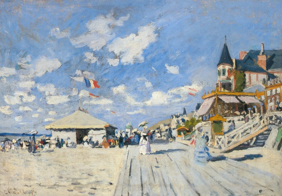 Sulle tavole di Trouville - Claude Monet