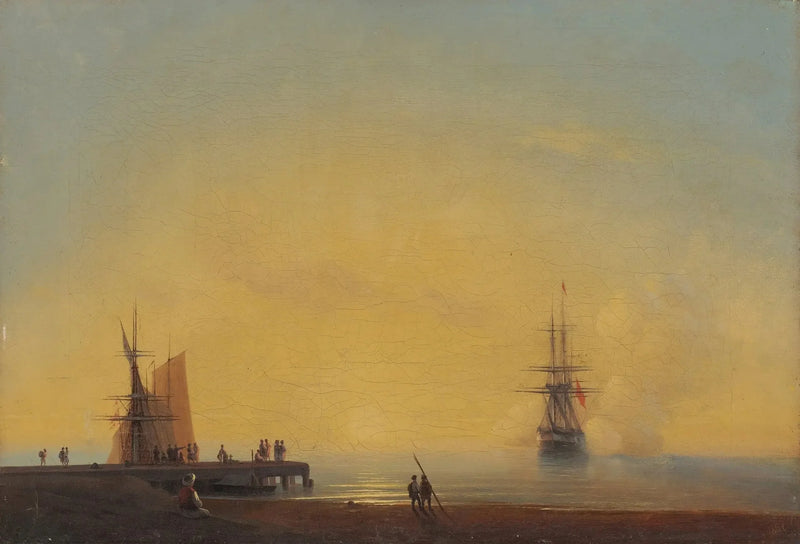 Sulle strade, la sera - Ivan Aïvazovski