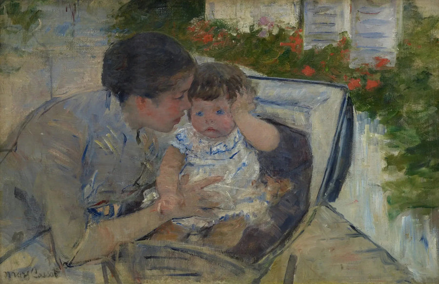 Susan che conforta il bambino - Mary Cassatt