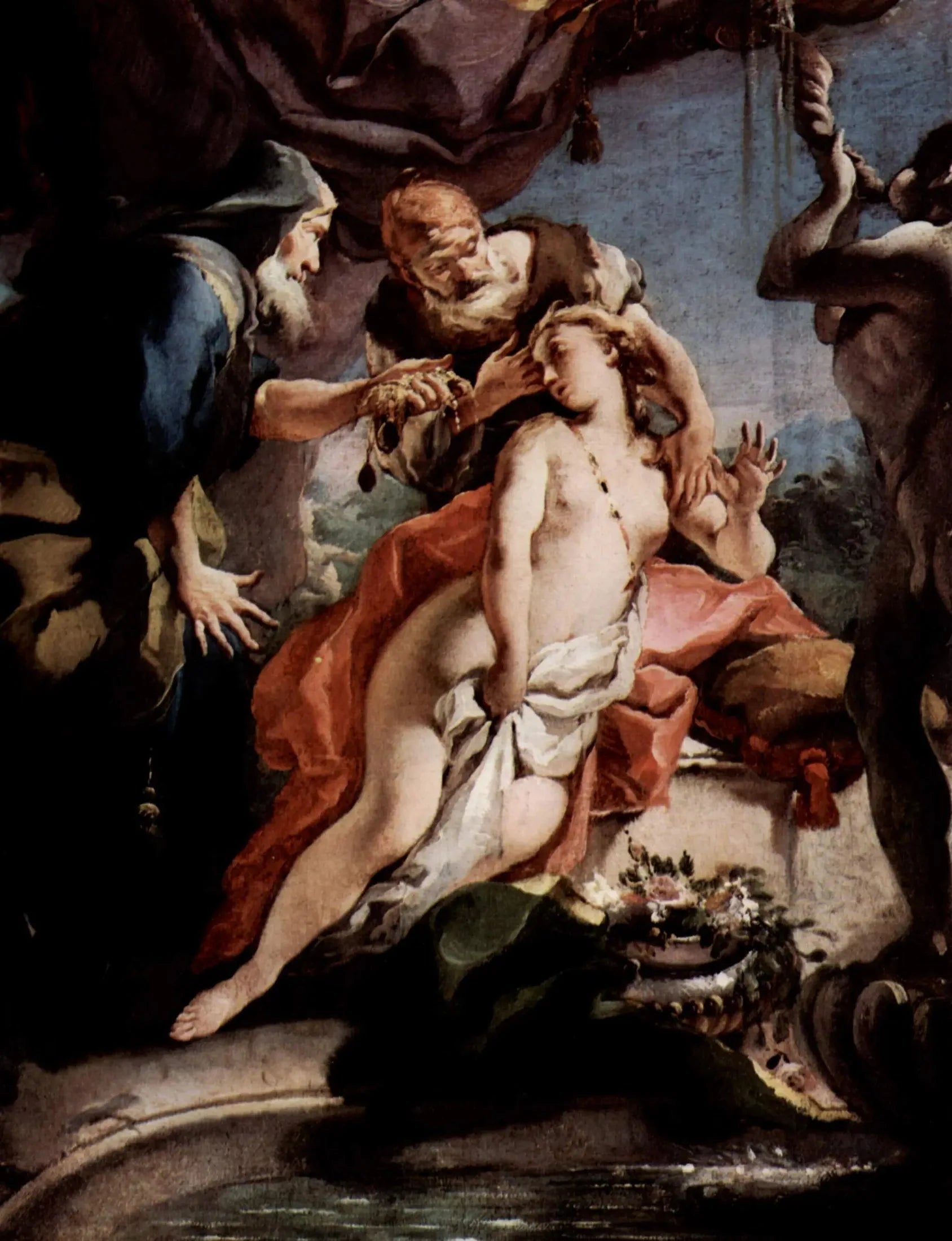 Suzanne et les vieillards - Giovanni Battista Tiepolo image 1 reproduction artisanale de tableau
