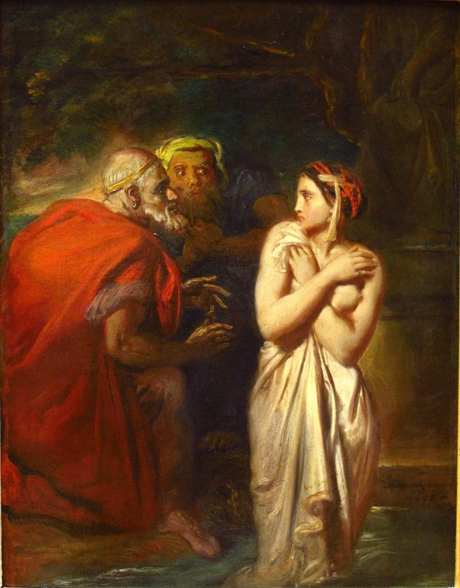 Suzanne et les Vieillards - Théodore Chassériau image 1 reproduction artisanale de tableau