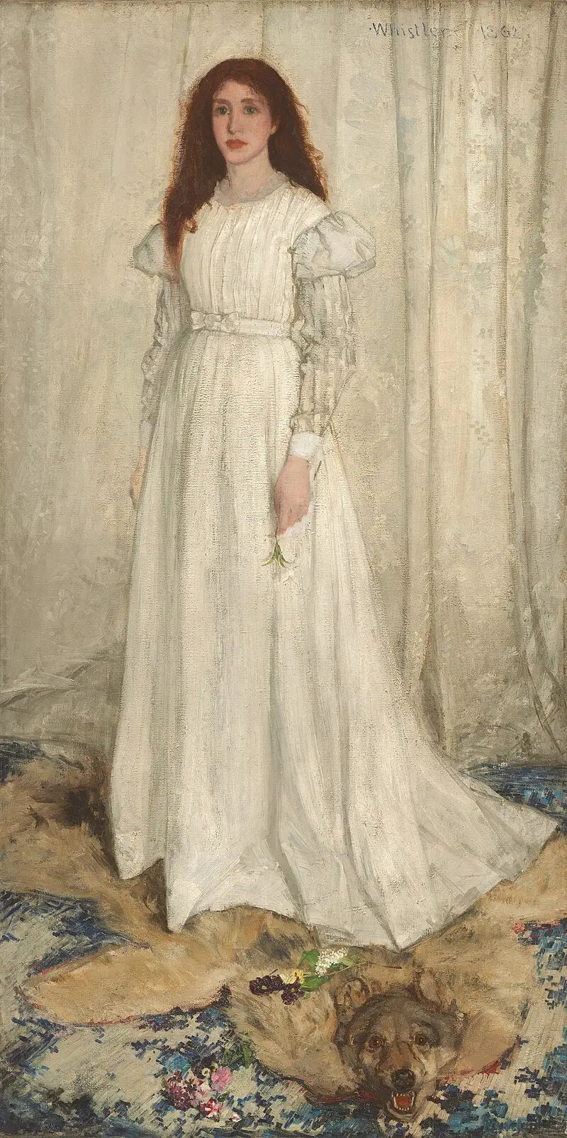 Sinfonia in bianco n°1: la giovane ragazza in bianco - James Abbott McNeill Whistler