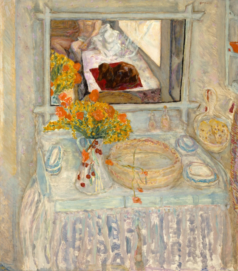 Tavolo da toeletta con specchio - Pierre Bonnard