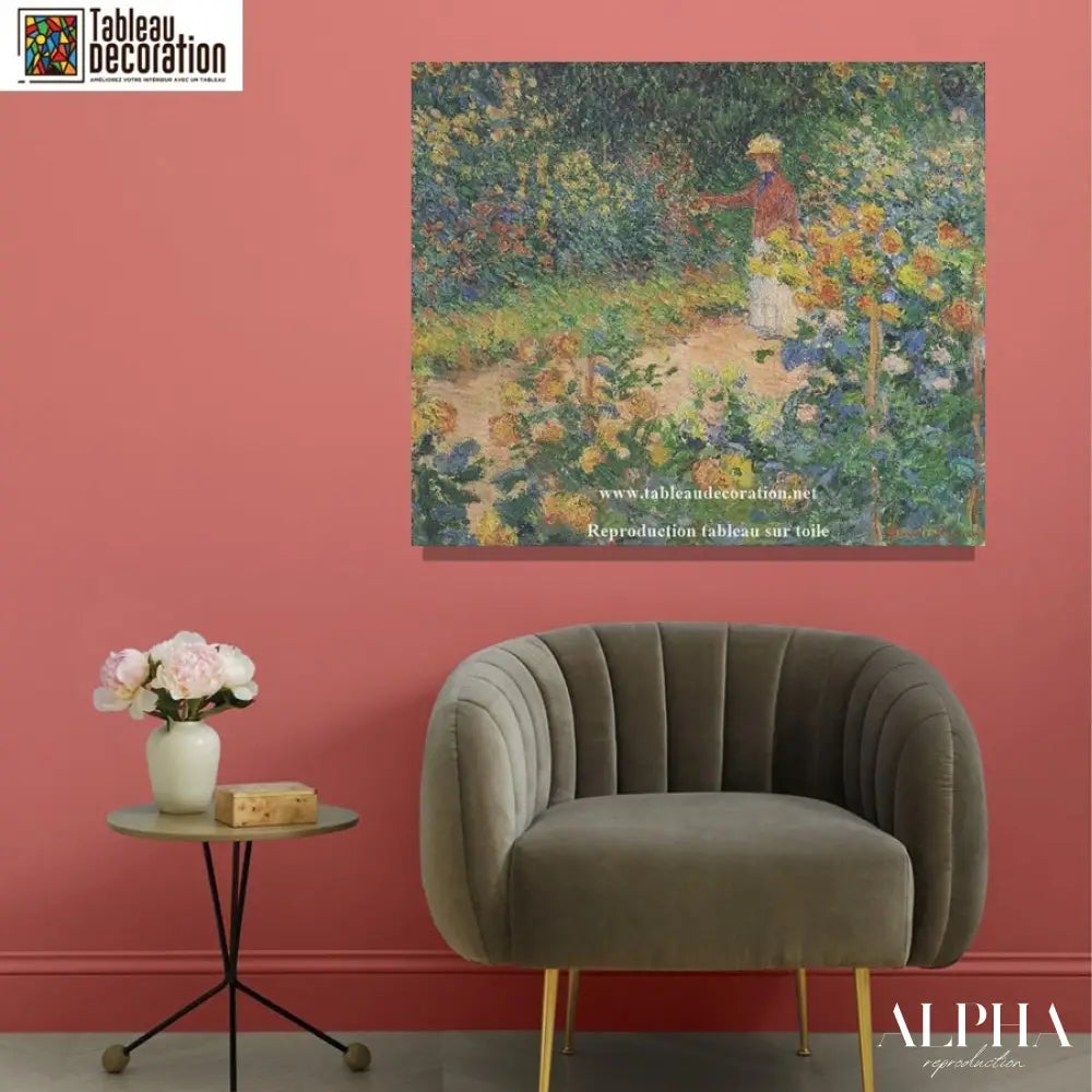 Tableau le jardin de Claude Monet - Reproductions de tableaux et peintures haut de gamme