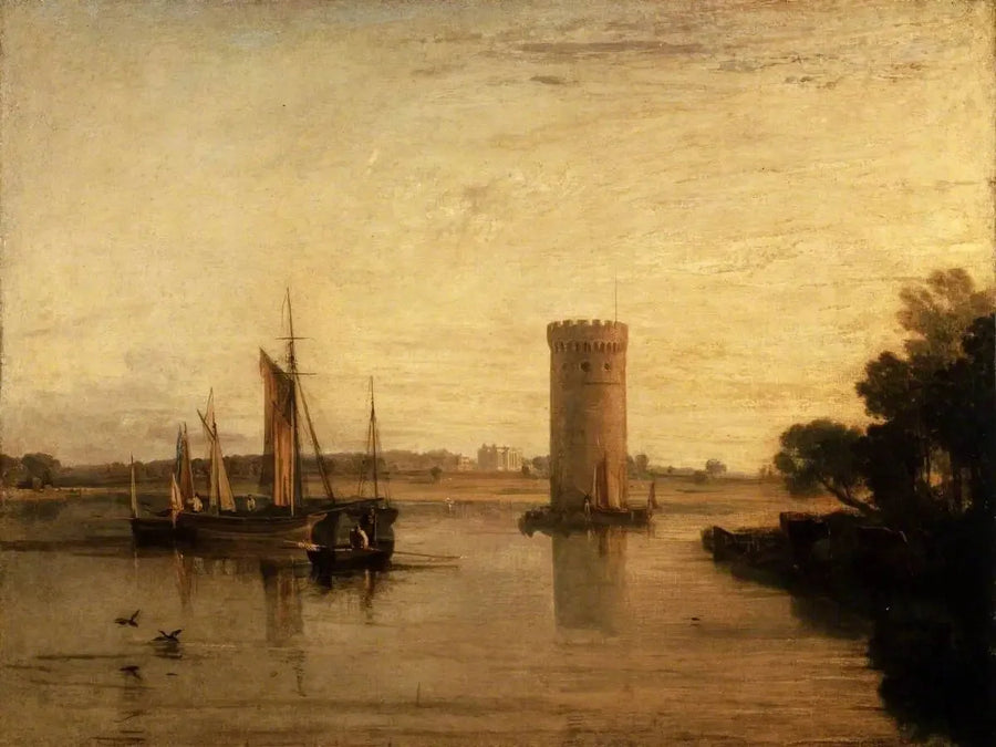 Tabley, Cheshire, la sede di Sir J.F. Leicester, Bart.: Mattina tranquilla - J. M. W. Turner