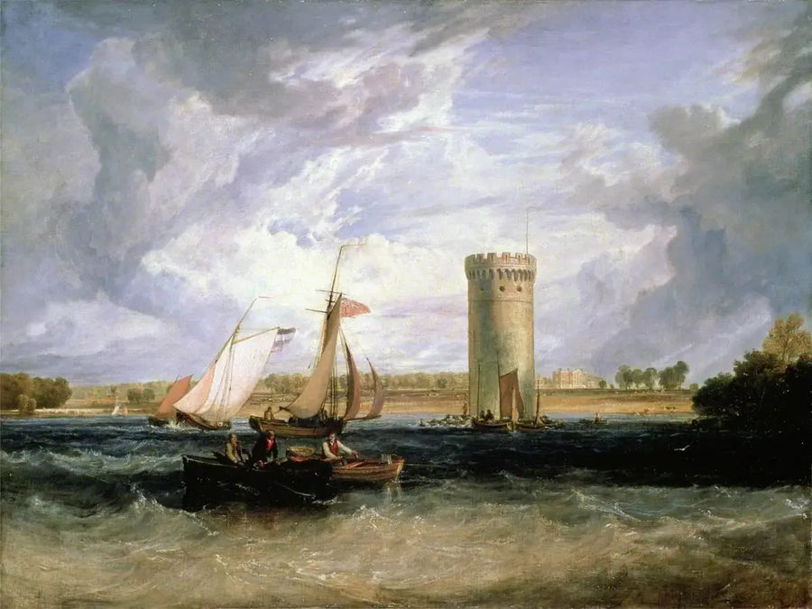 Tabley, Cheshire, la sede di Sir J. F. Leicester, Bt: Giorno ventoso - J. M. W. Turner