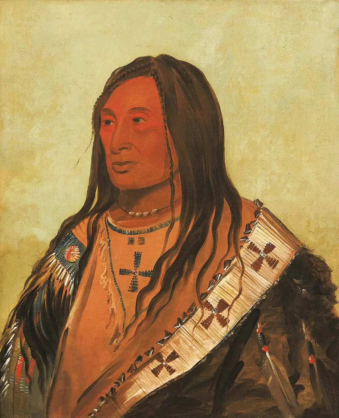 Táh-zee-keh-dá-cha Ventre déchiré un brave distingué - George Catlin - Alpha Reproduction