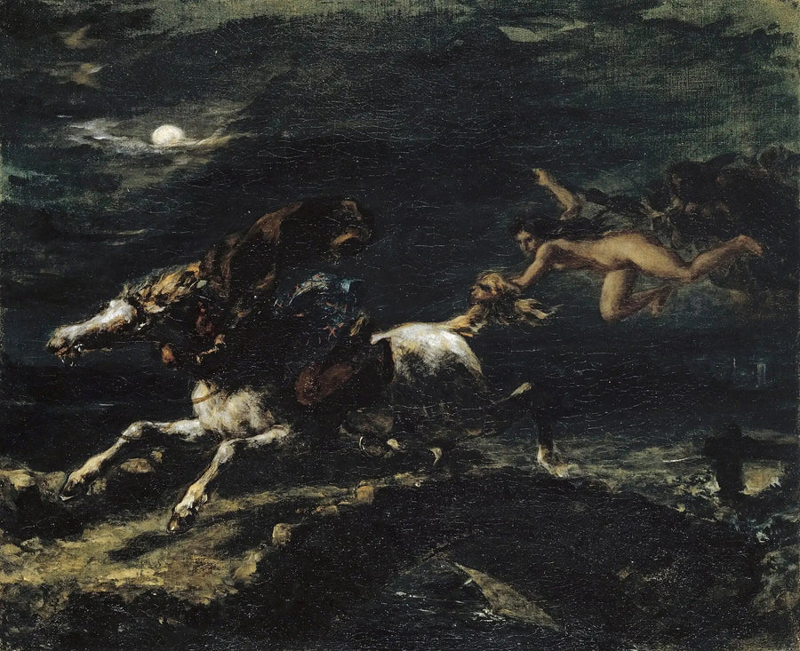 Tam O'Shanter inseguito dalle streghe - Eugène Delacroix