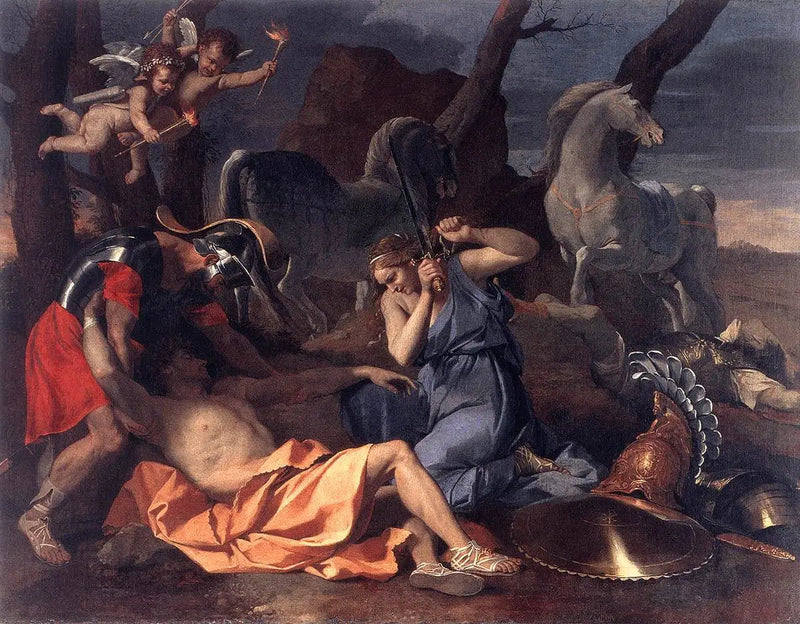 Tancrède e Erminia - Nicolas Poussin