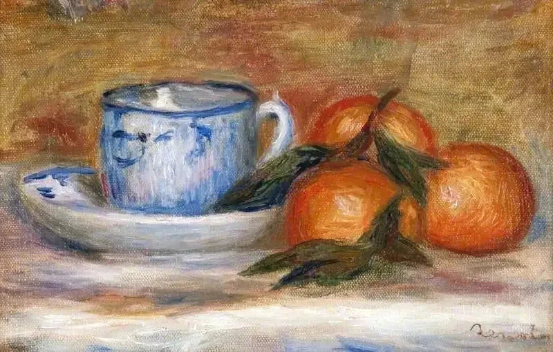 Tazza e mandarini - Pierre-Auguste Renoir