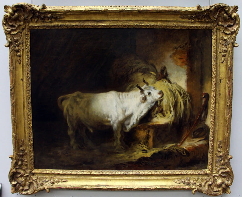 Toro bianco alla stalla - Jean-Honoré Fragonard