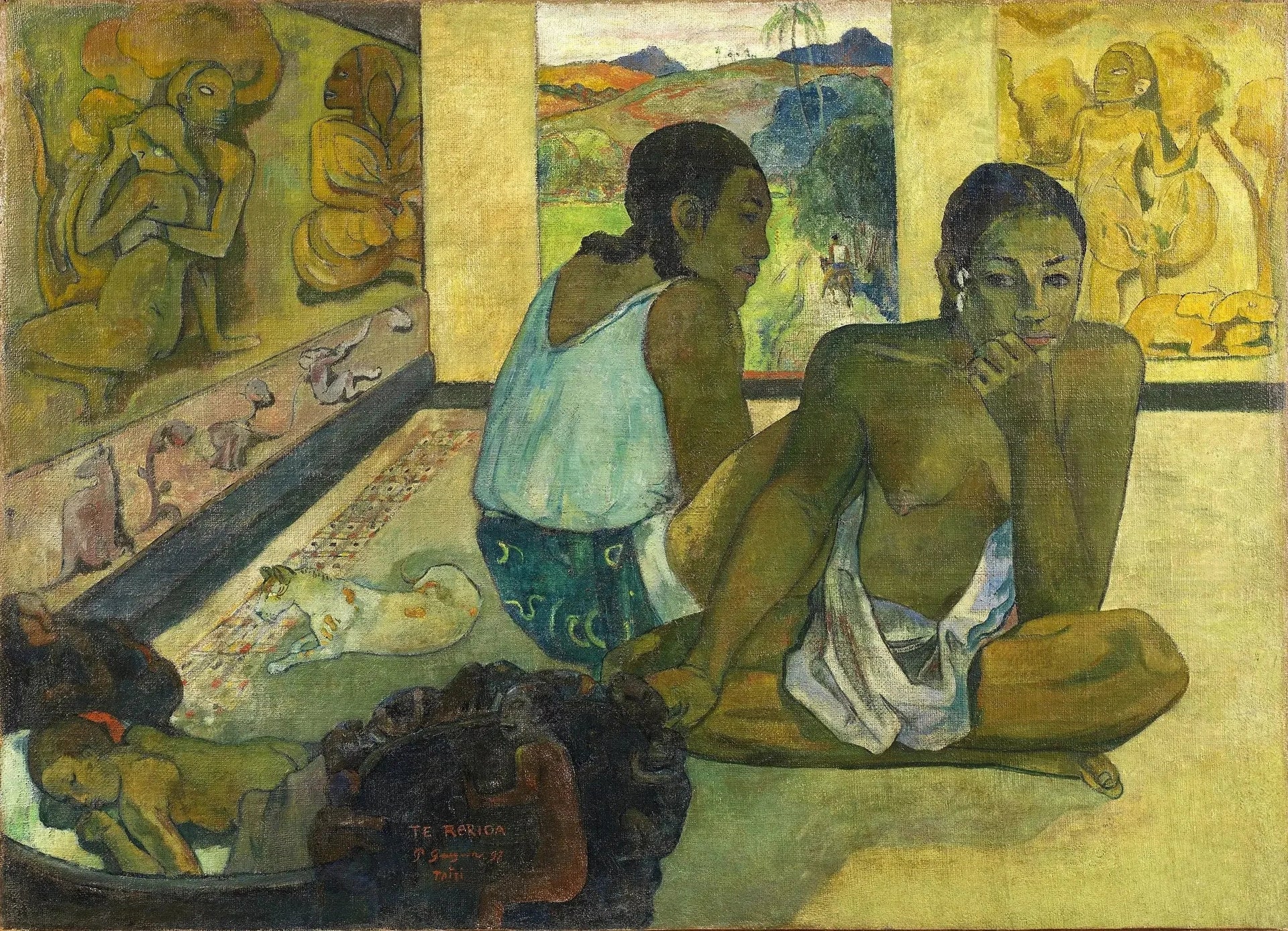 Te Rerioa - Paul Gauguin image 1 copie peinte à la main à l’huile