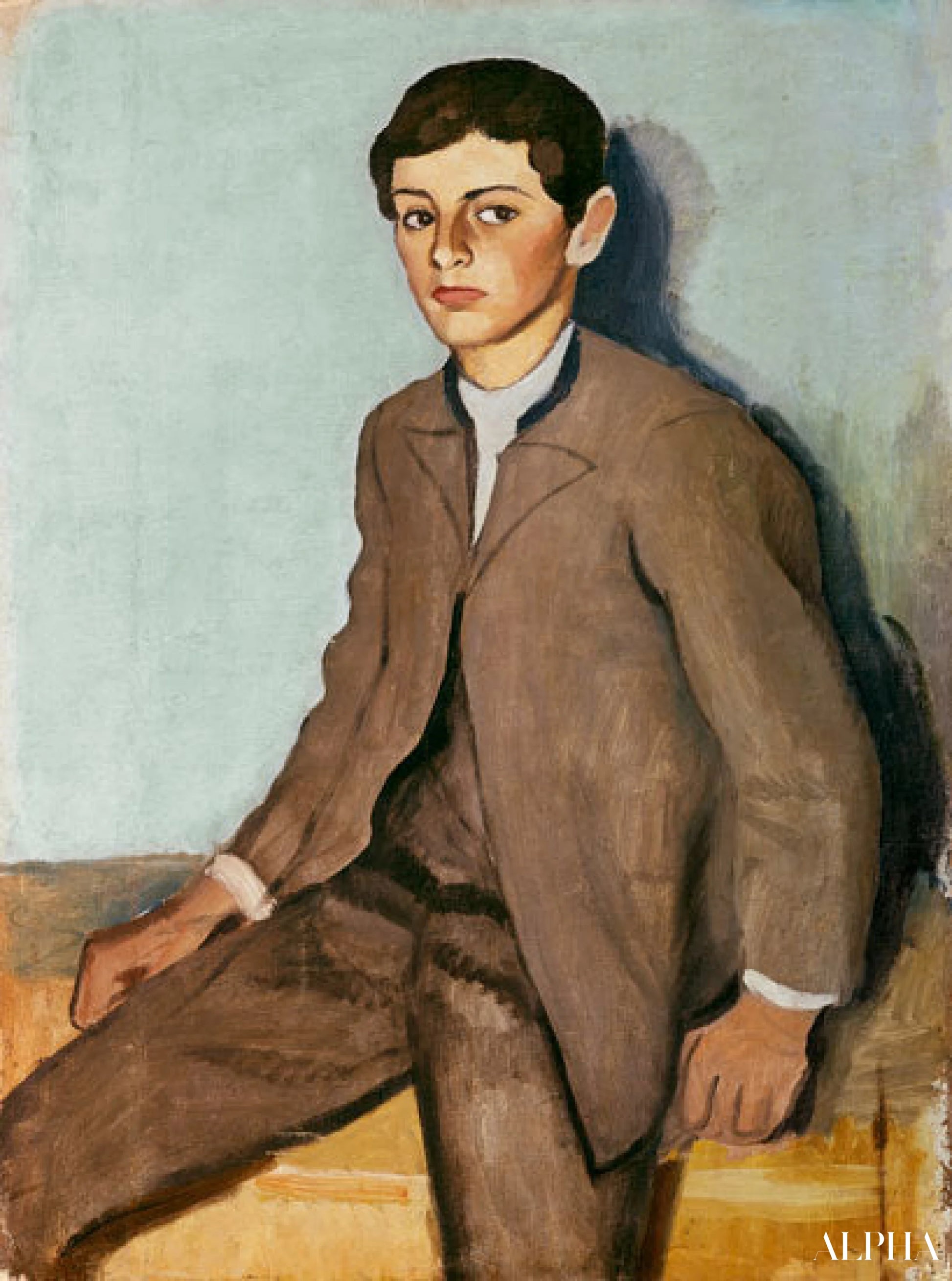 Reproduction du tableau « Tegernseer garçon de paysan - August Macke » par Alpha Reproduction en peinture à l’huile