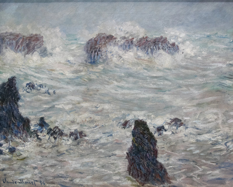 Tempesta, Costa di Belle-Île W1116 - Claude Monet